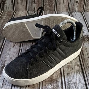 ADIDAS Mens Ortholite Float Black White Canvas Shoes SIZE 8